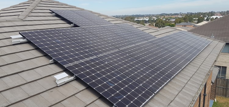 Solar panels are usually installed on the roof, and most installations take one day